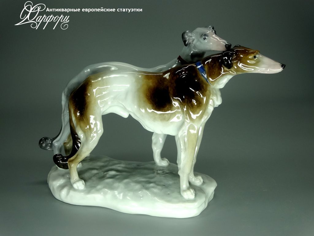Купить фарфоровые статуэтки KARL ENS, Пара борзых, Германия